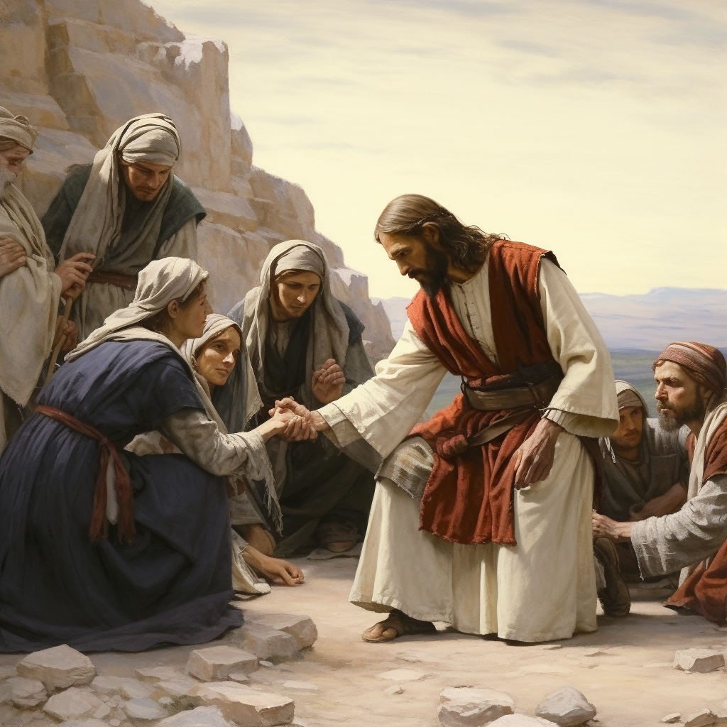 Jesus healing lepers miraculously