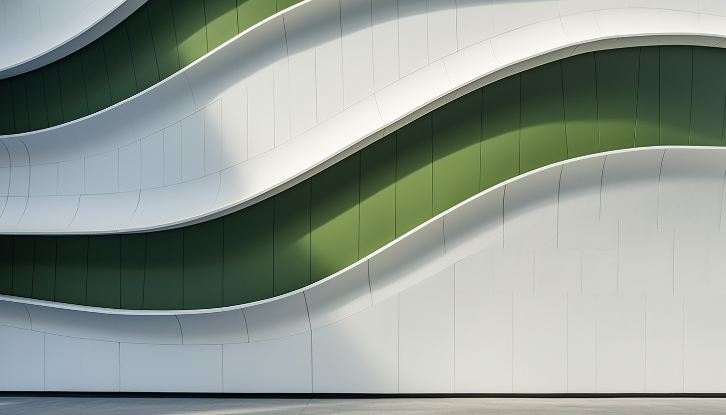 Curved Jet Gray Facade