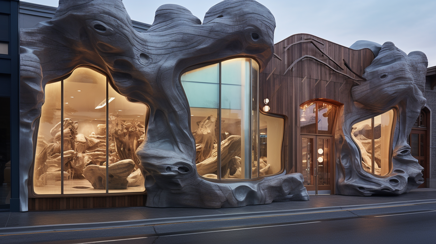 Jewellery store facade with wonder and wilderness