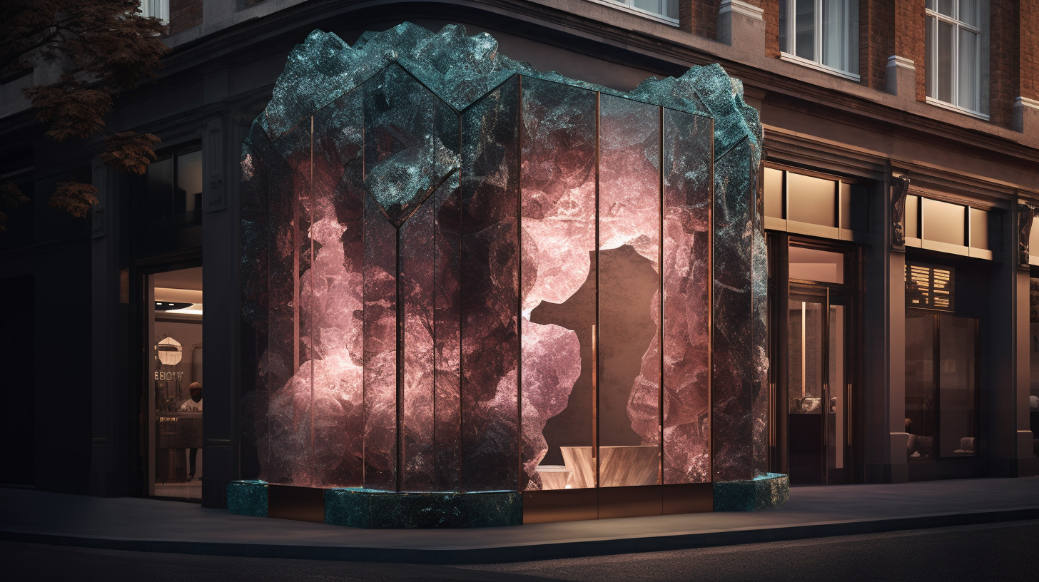 Jewellery store with tourmaline facade