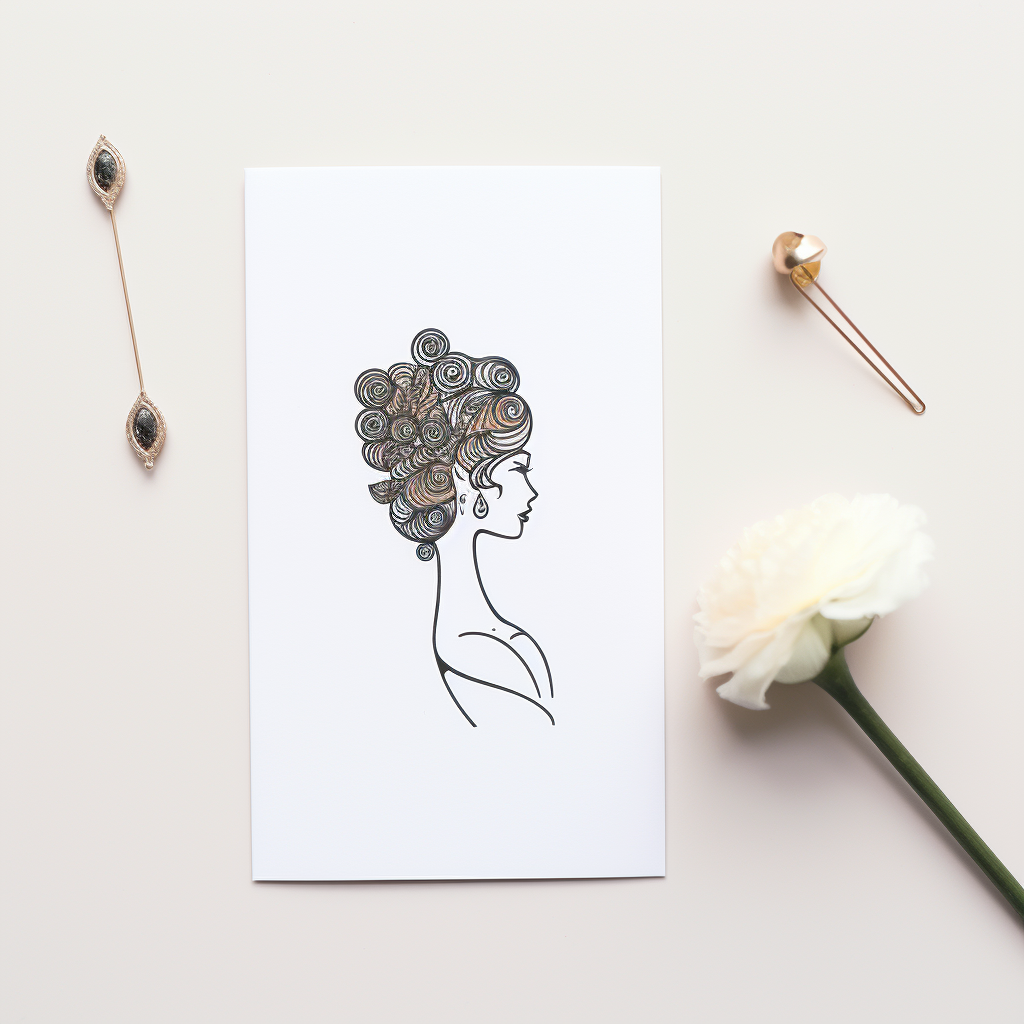 Minimalistic Jewelry Card for Earrings