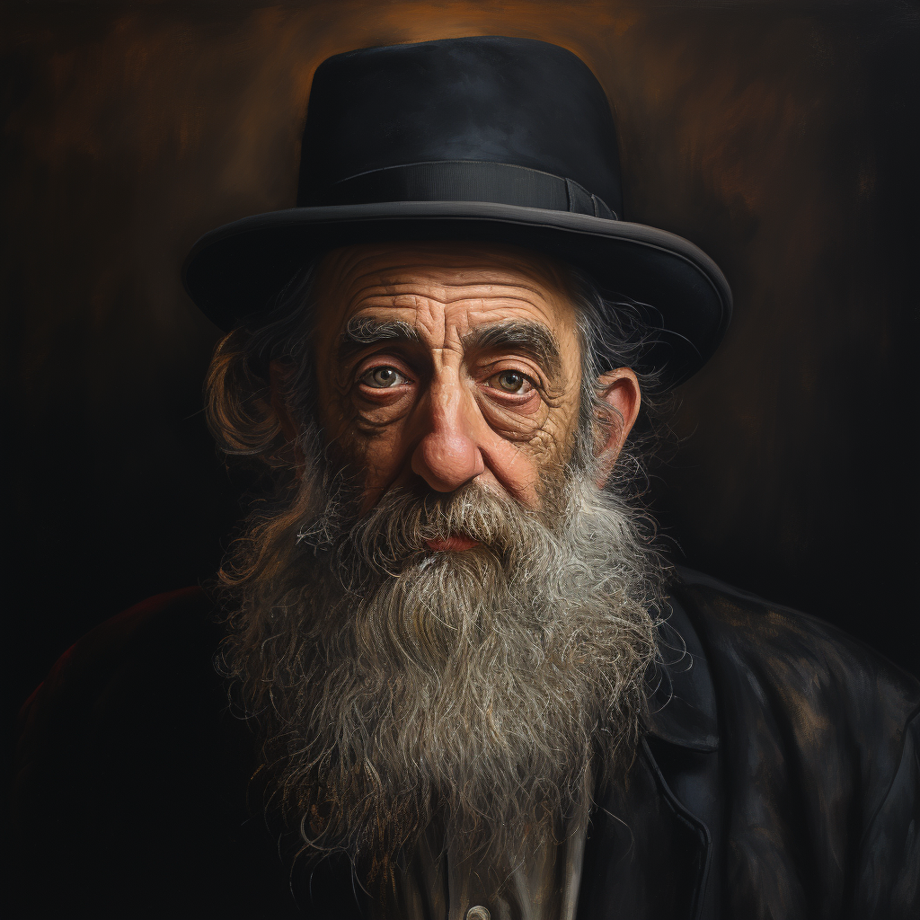 Hassidic Jewish man in traditional attire