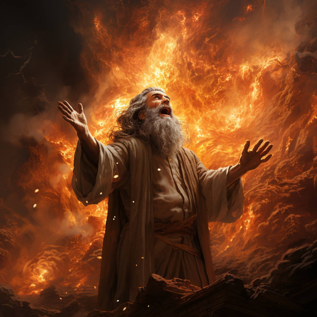 Vision of Jewish Man with Pillar of Fire