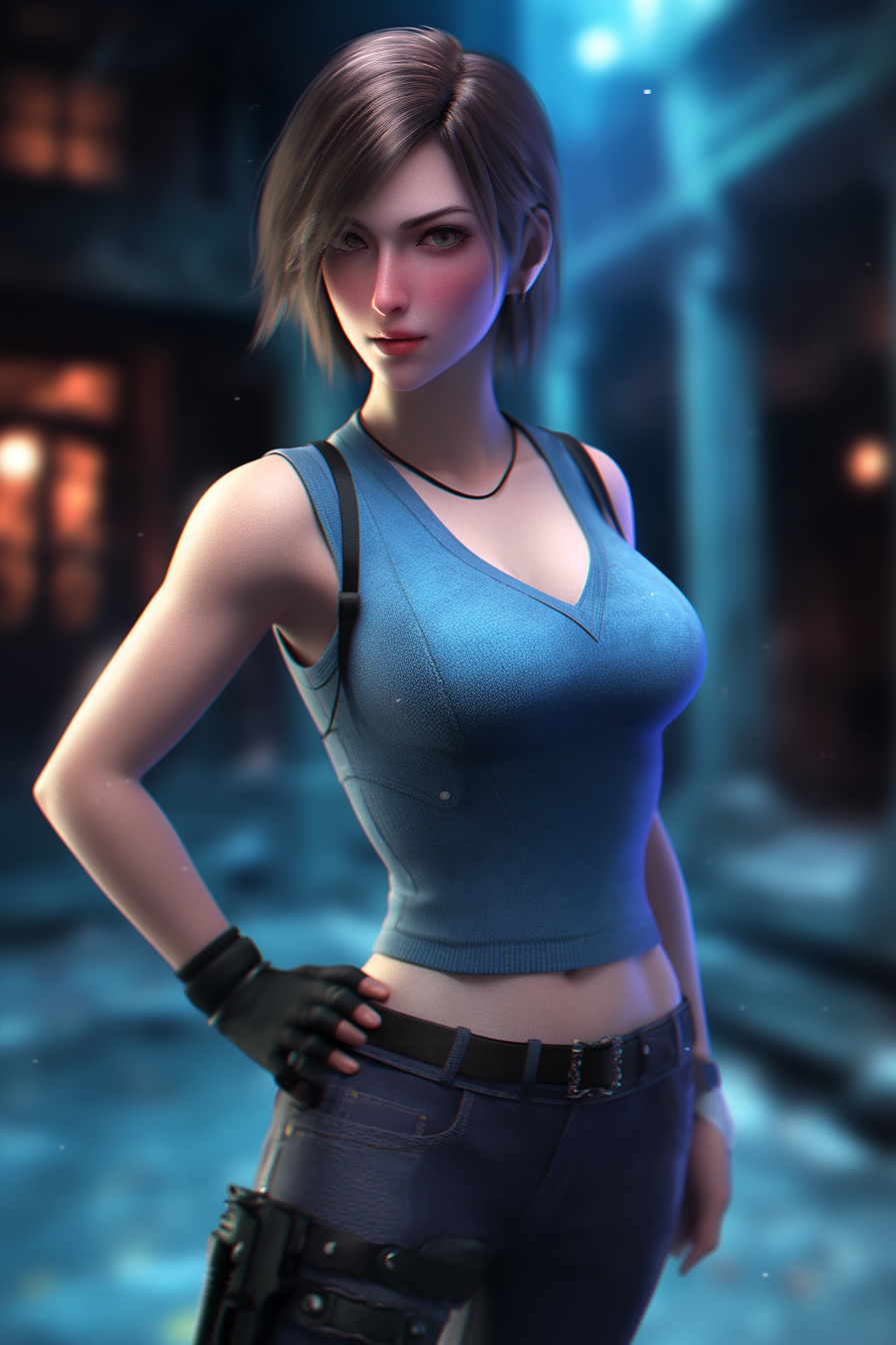 Jill Valentine in stunning outfit