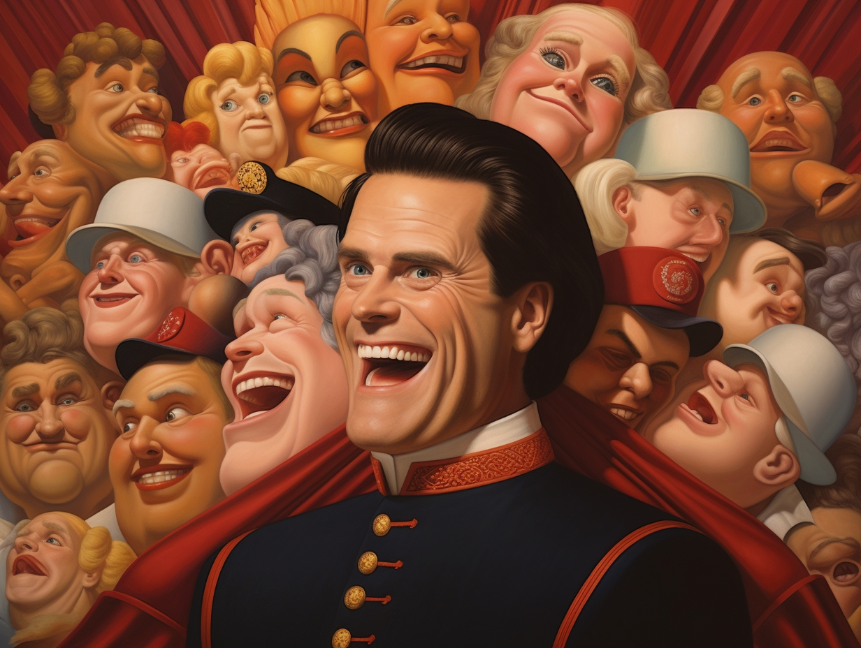 Famous Jim Carey painting by Fernando Botero