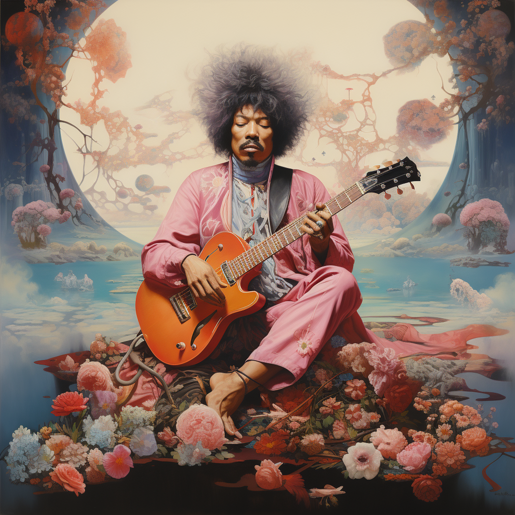 Jimi Hendrix Electric Dreamland Artwork