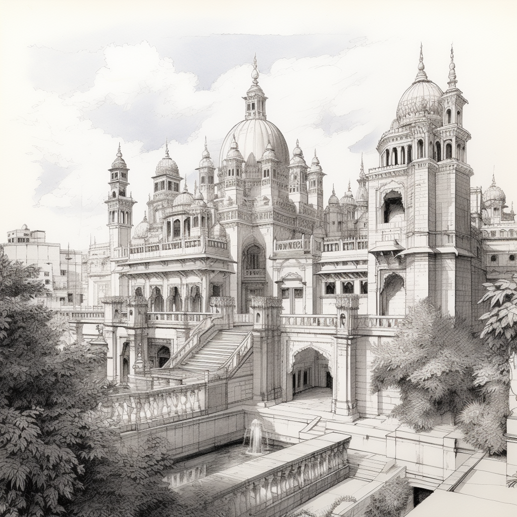 Hand-rendered sketches of Jodhpur