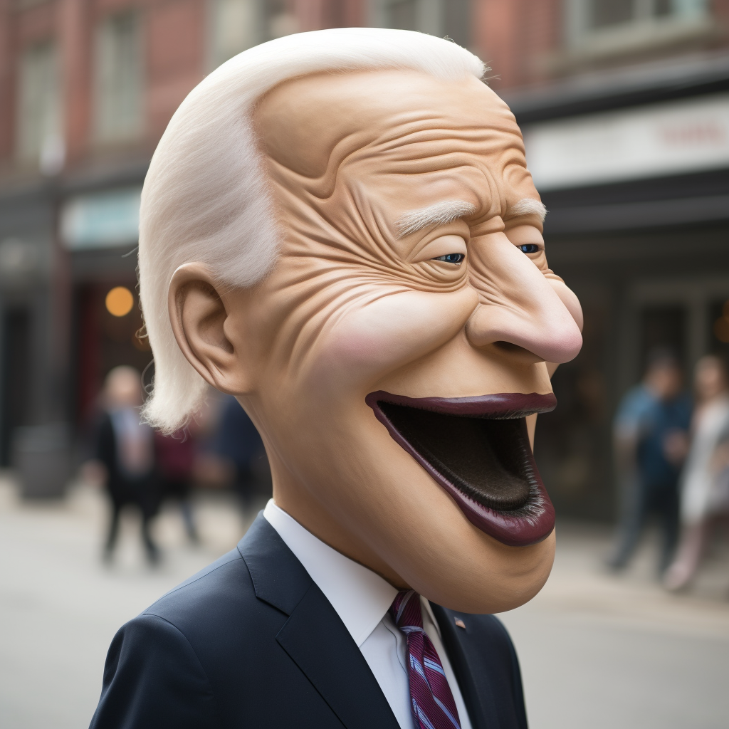 Joe Biden with a giant nose