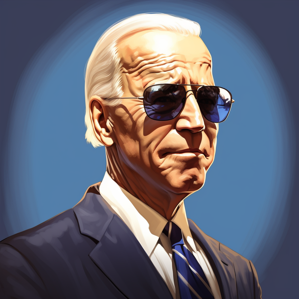 Illustrated image of Joe Biden