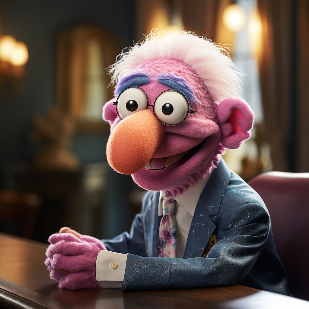 Joe Biden depicted as a Muppet