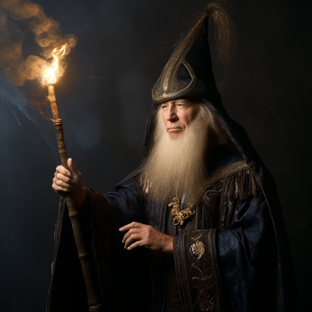 Joe Biden as a wizard