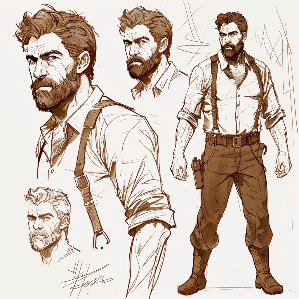 John Krasinski Figure Study Art