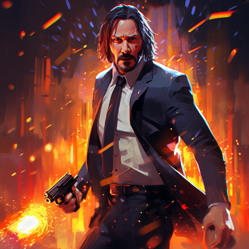 John Wick Disney Pixar Character Action