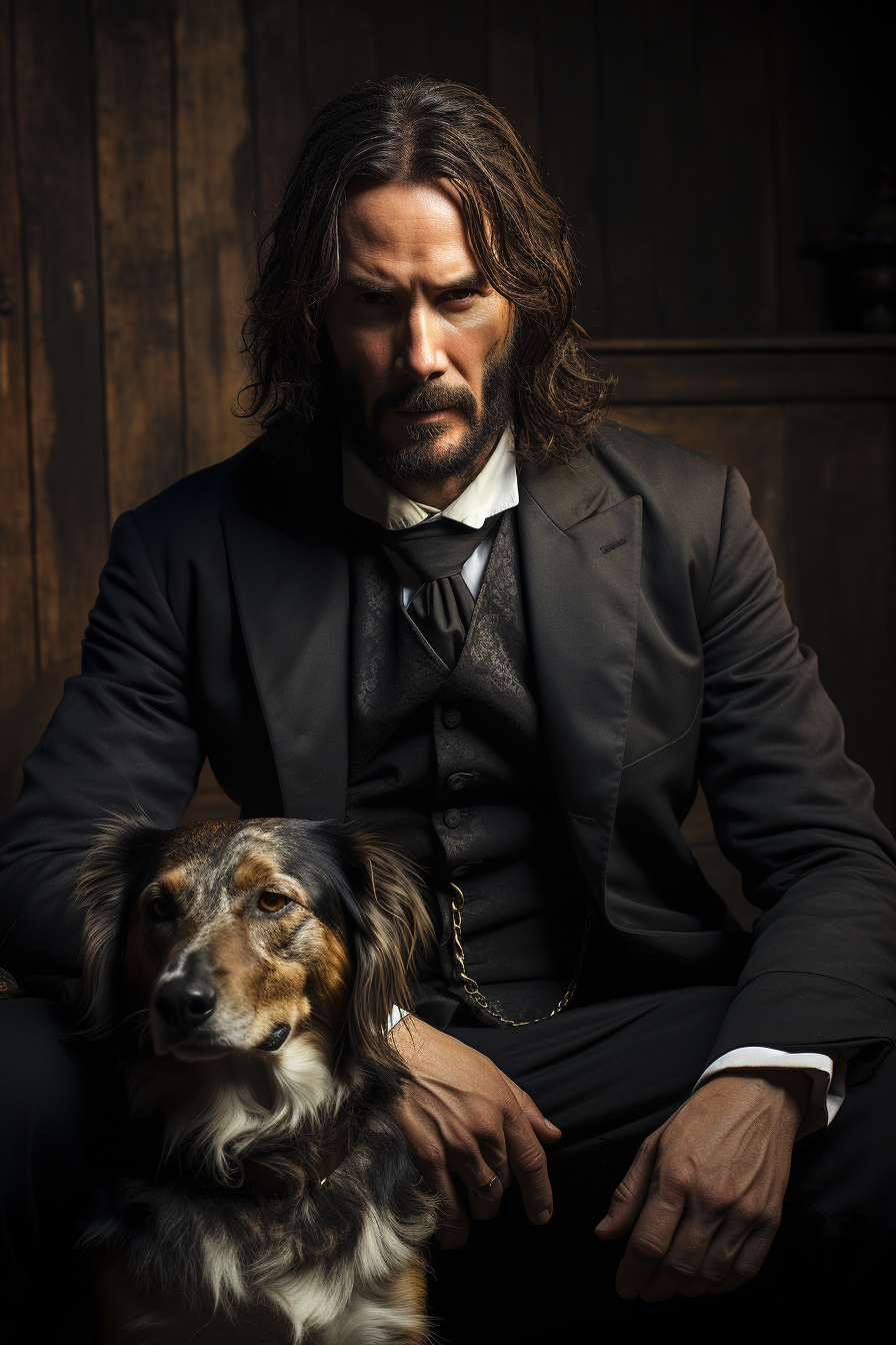 A faded photo of John Wick