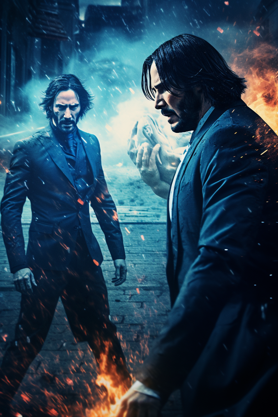 John Wick and Subzero in an epic fight