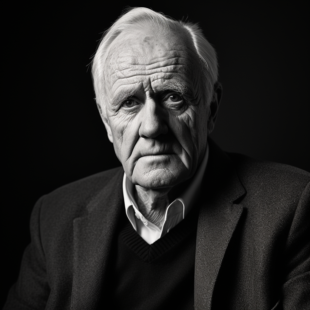 John Le Carre in sharp focus