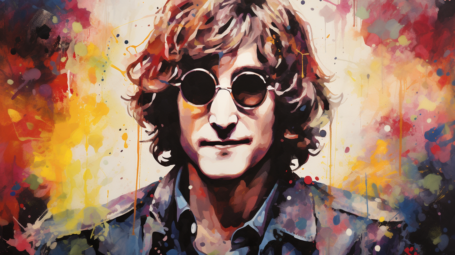 John Lennon portrait image