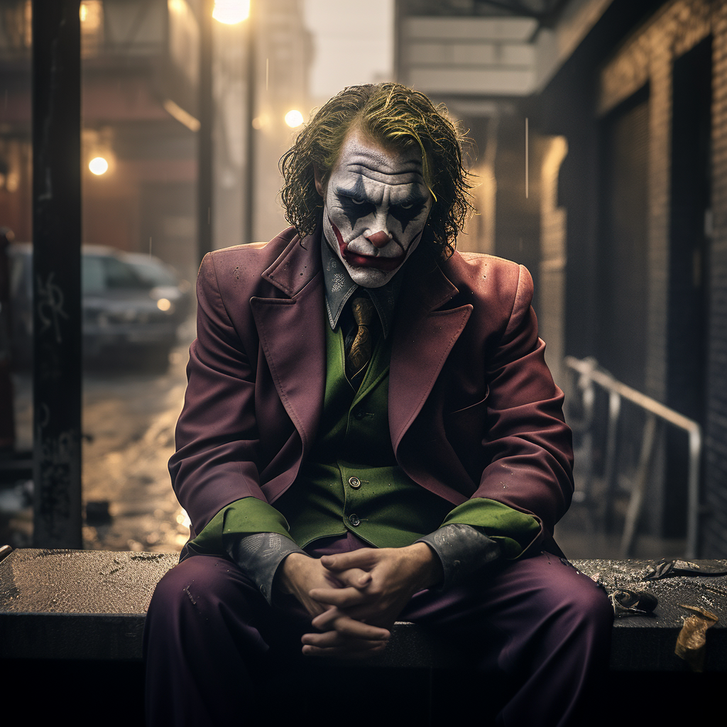 Colorgraded image inspired by the Joker movie