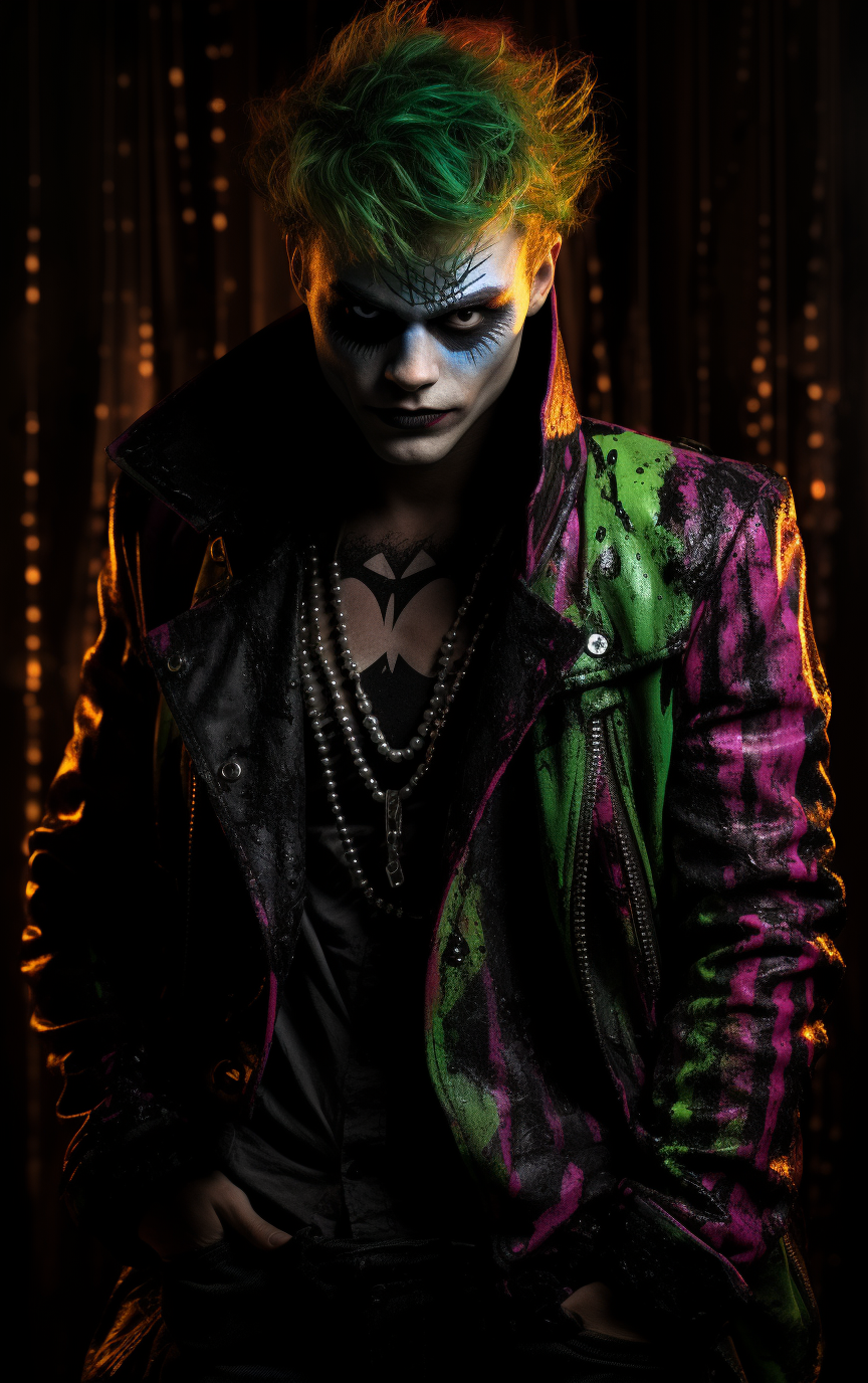 DC Comics' The Joker in rave fashion