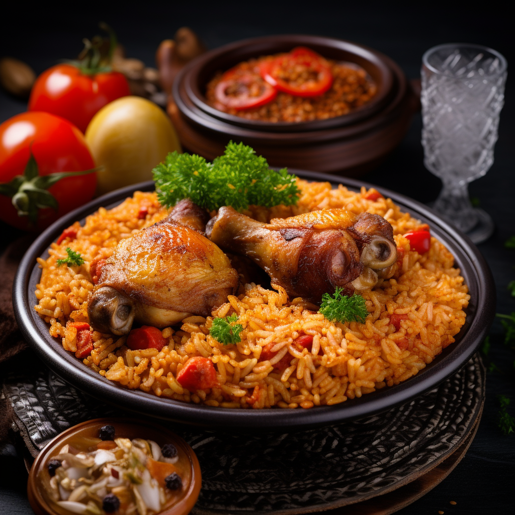 A plate of mouthwatering Jollof Rice