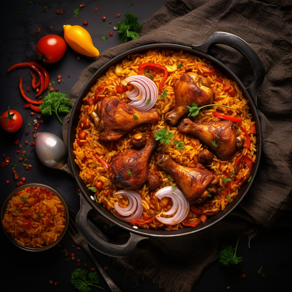 A plate of mouthwatering Jollof Rice