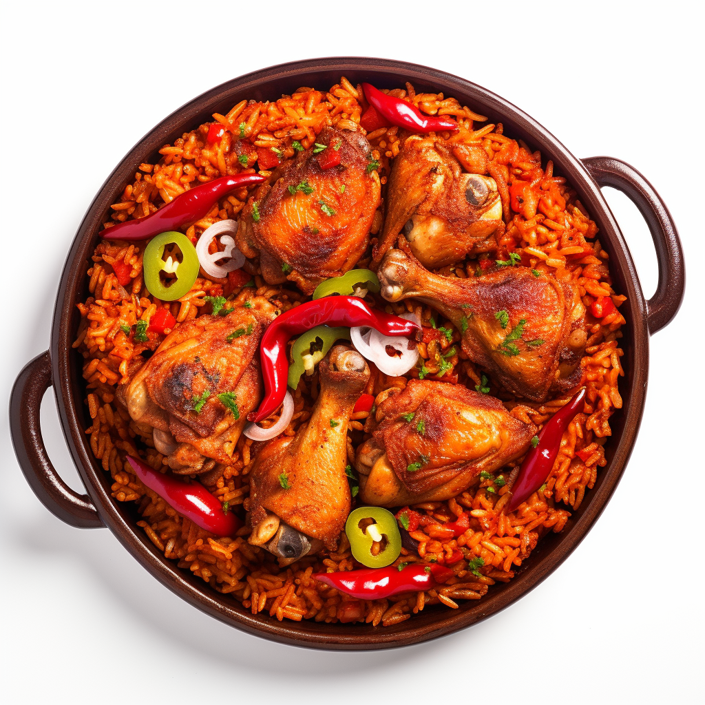 One-pot Jollof Rice with Chicken