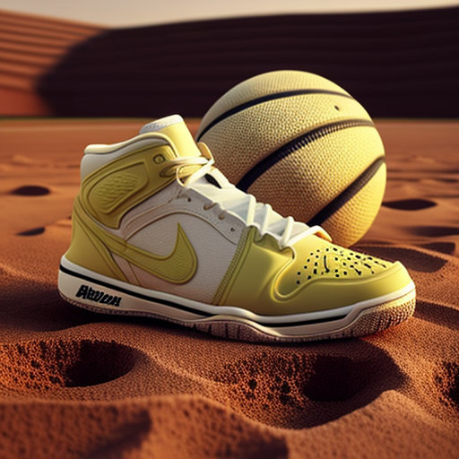 Jordan 1 Tennis Ball Material on Court