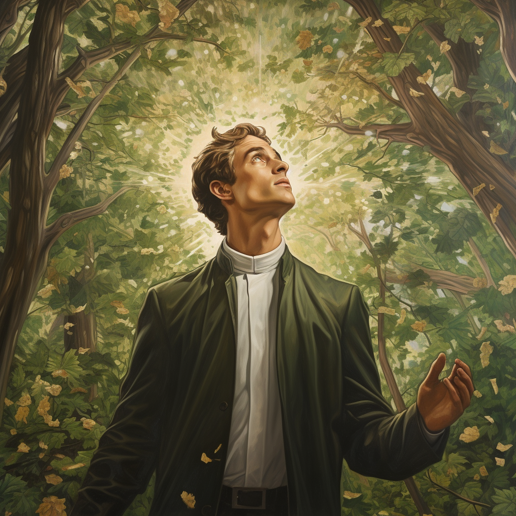 Joseph Smith's Vision Painting in Sistine Chapel Style