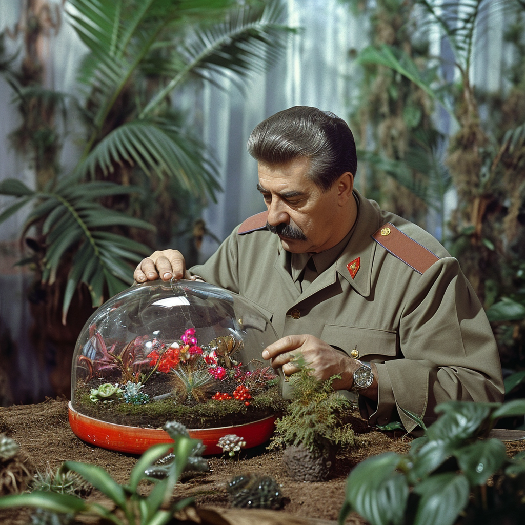 Joseph Stalin Terrarium Making