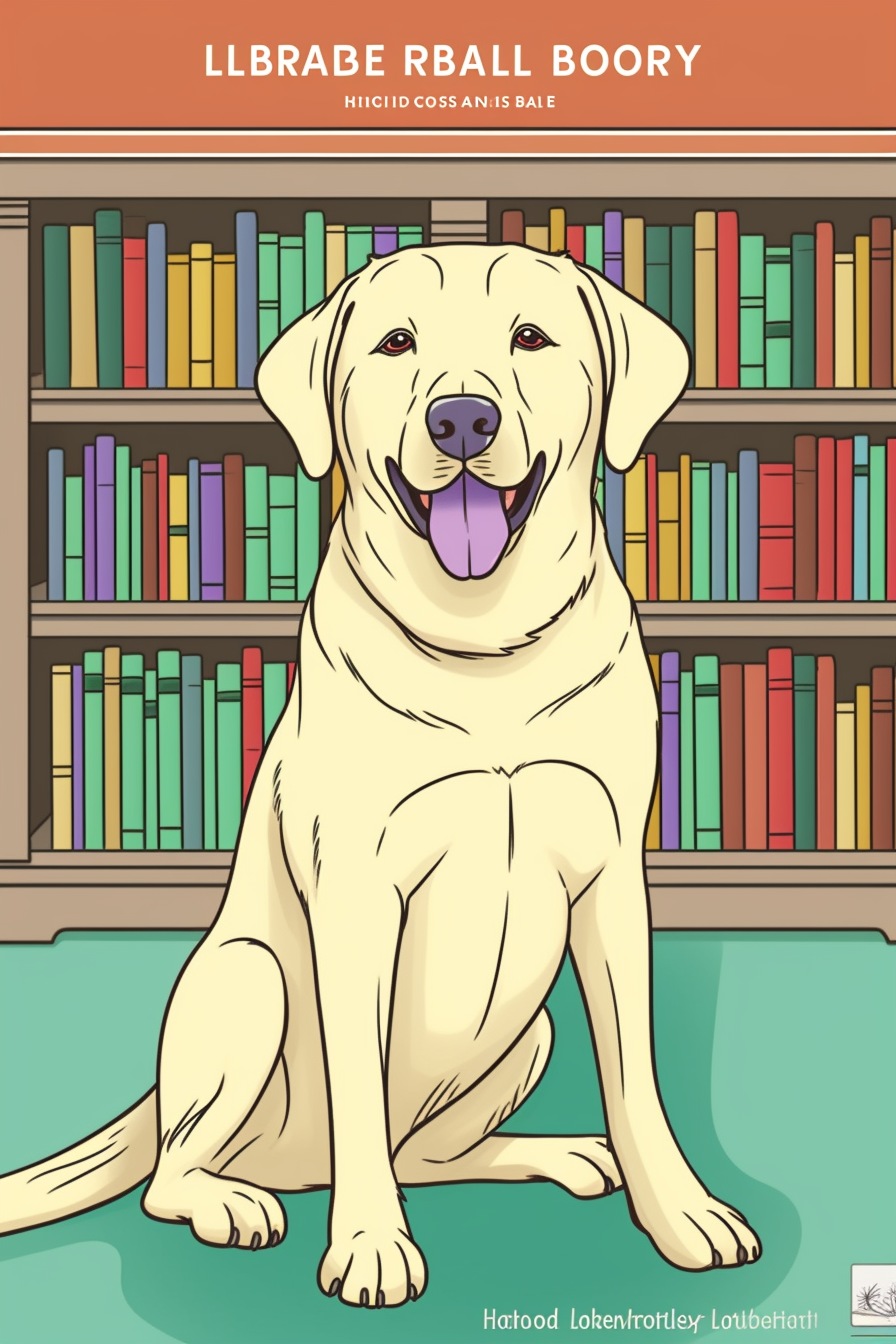 Happy Labrador Retriever Dog Coloring Page