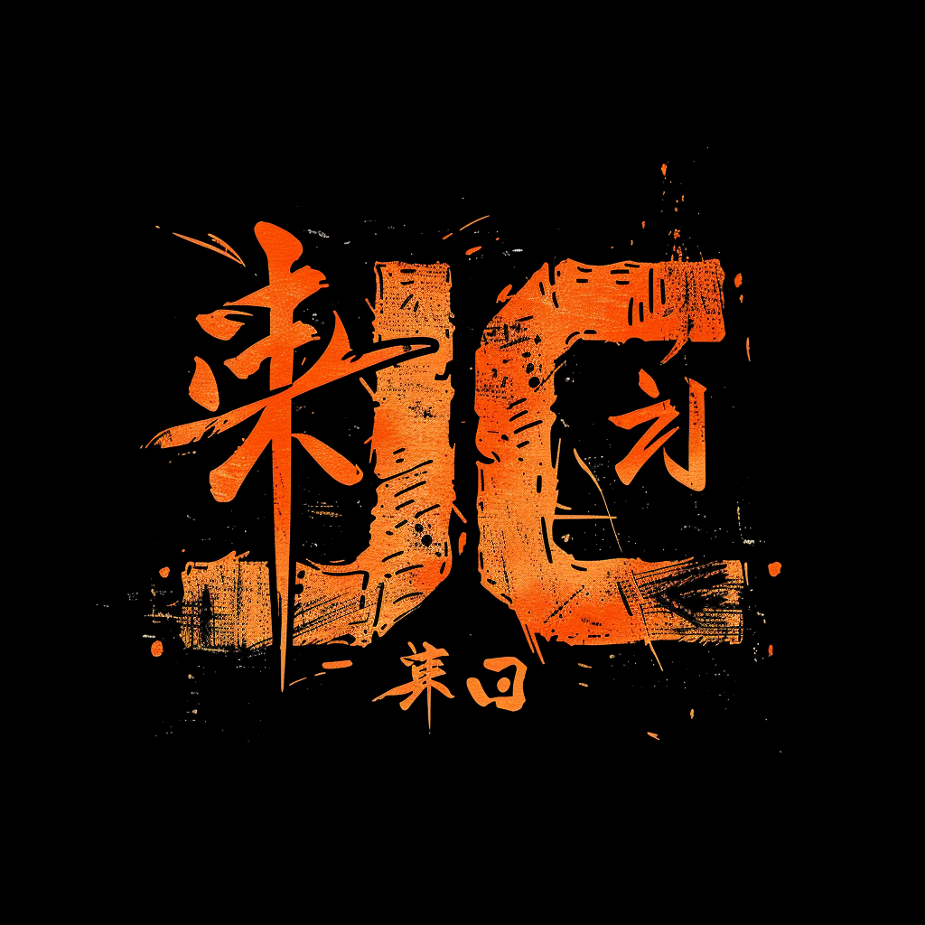 Judo Club Logo Black Orange