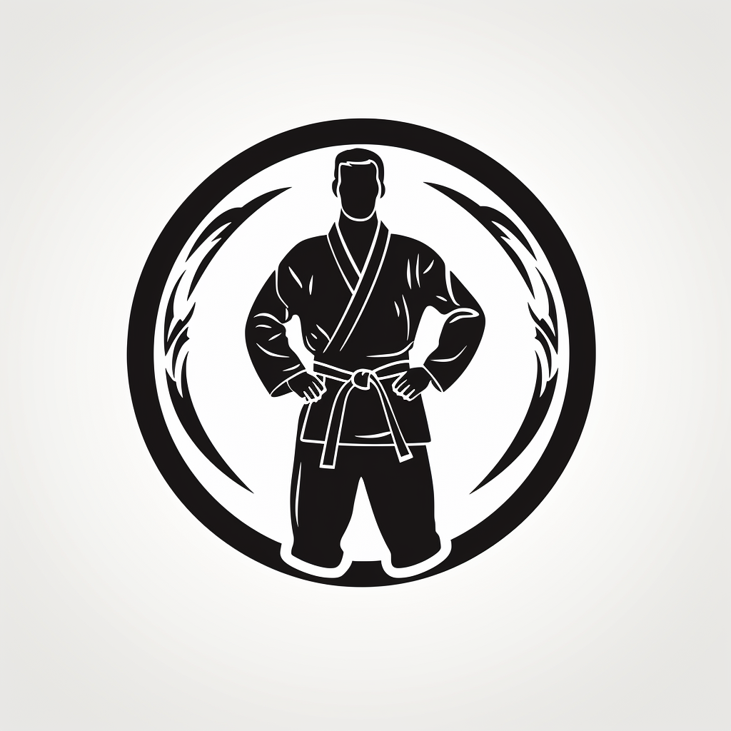 Judo Black Belt Logo