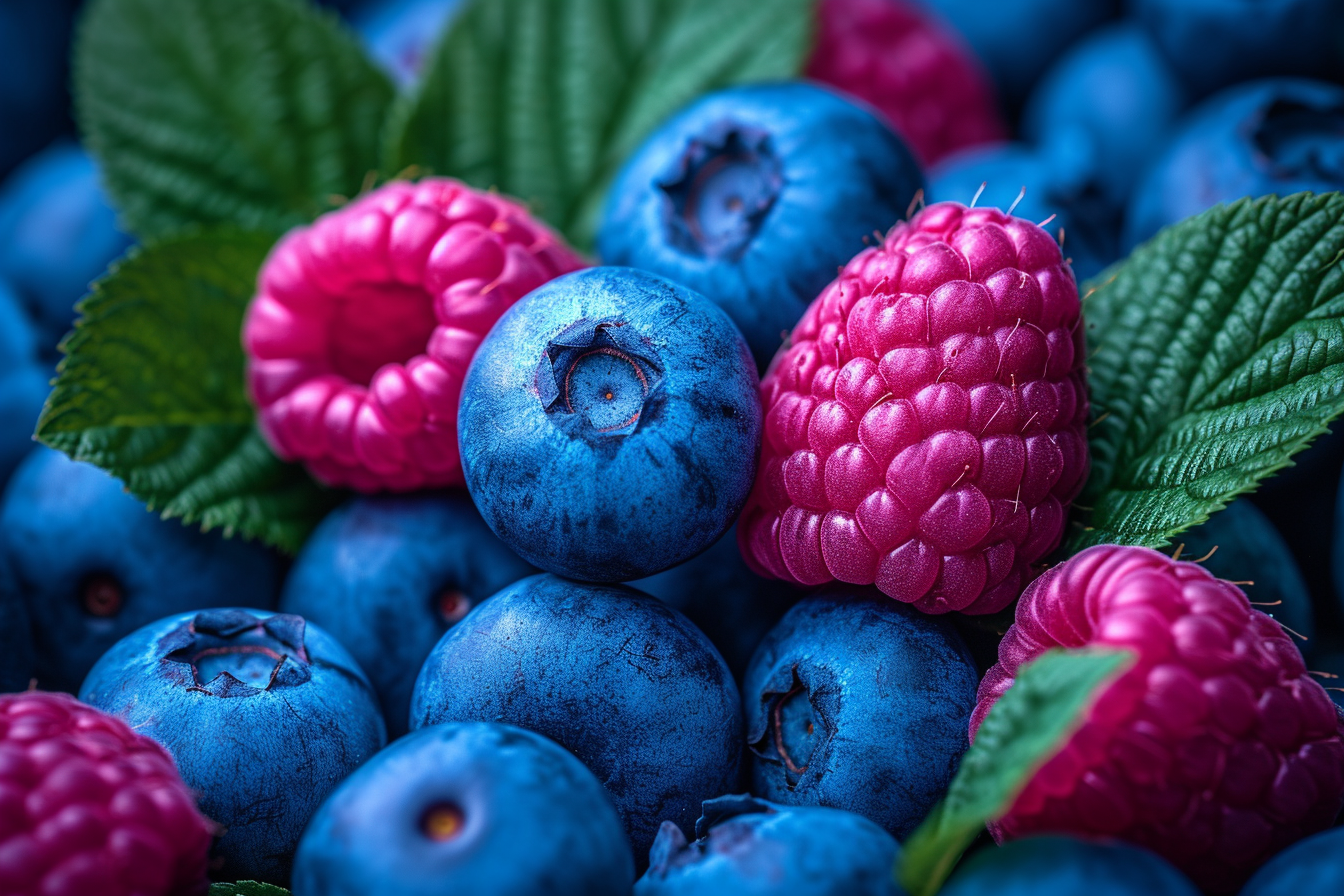 Blueberry Seamless Pattern