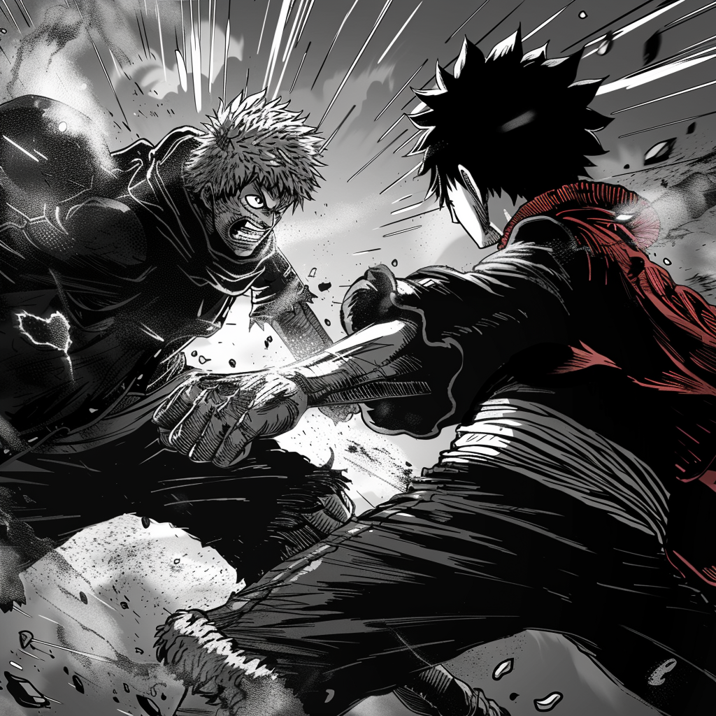 Gojo Satoru fights Monkey D Luffy