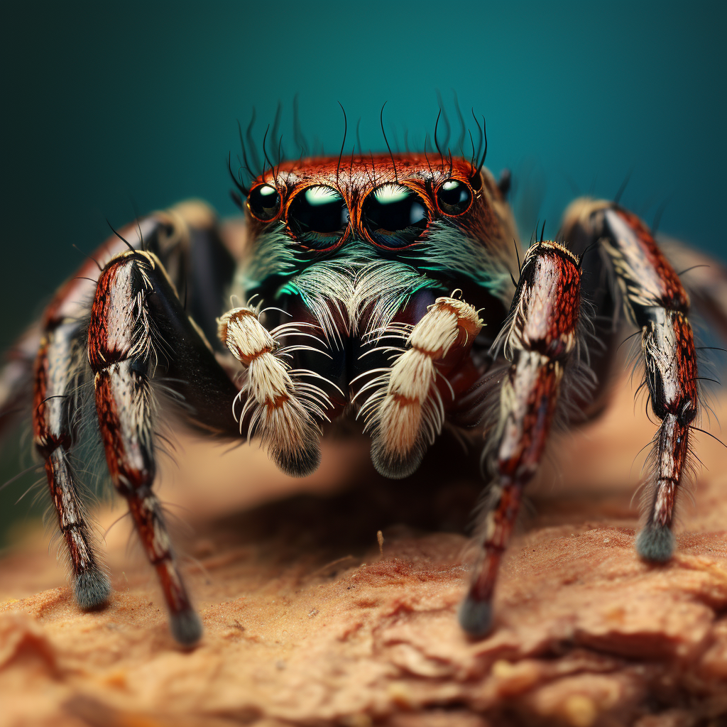 Close-up of a Jumping Spider