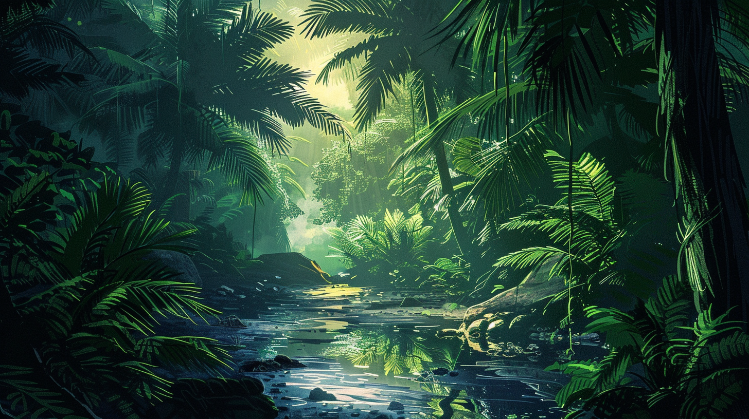 Jungle Scape Digital Art