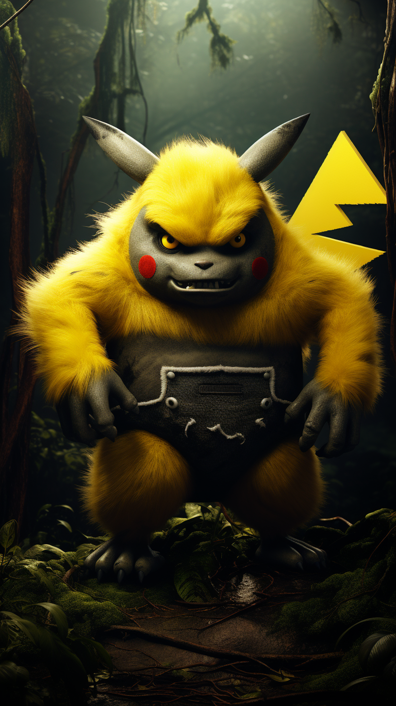 Gorilla Pikachu in Jungle