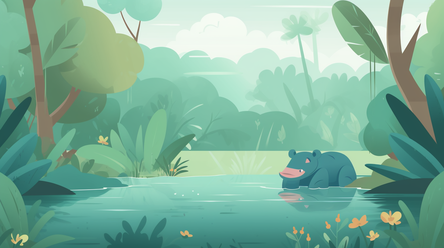 Jungle Hippopotamus Game Screen