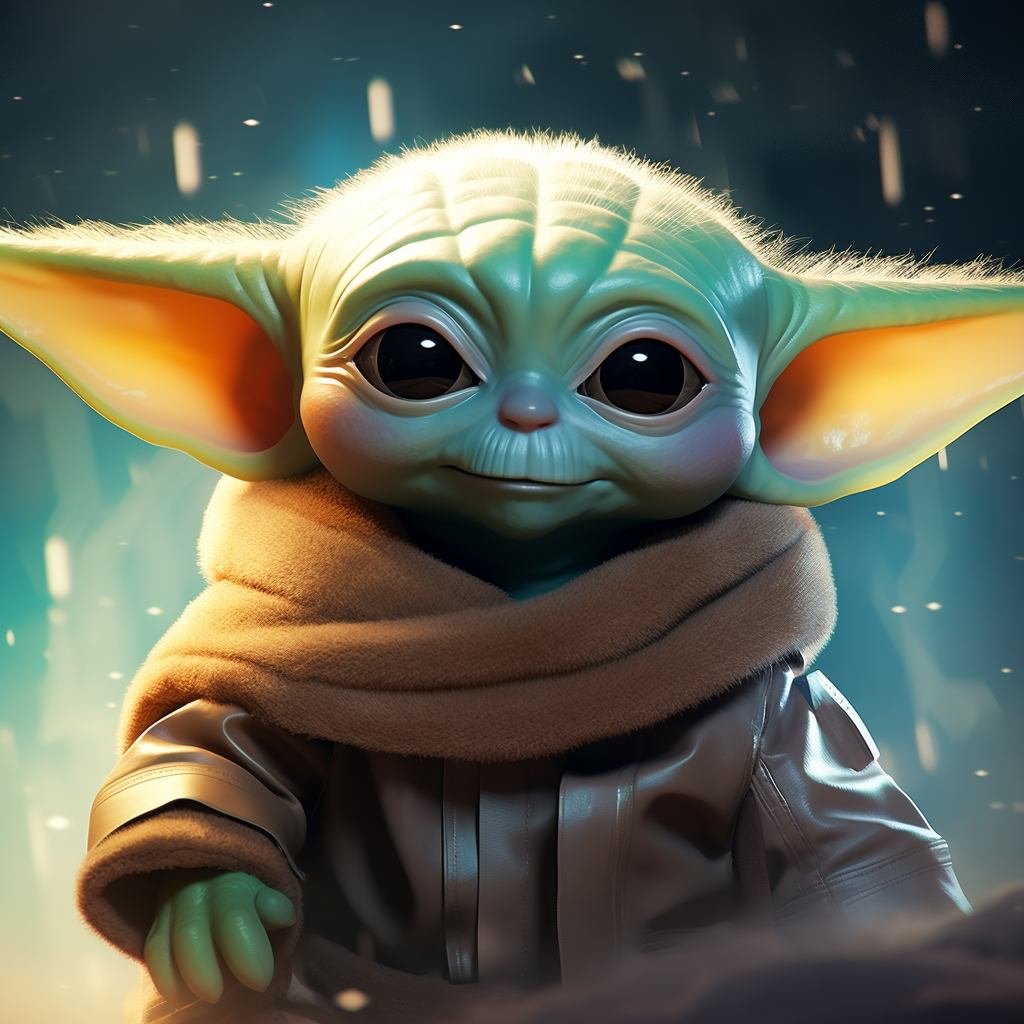 Junior Baby Yoda Star Wars Poster