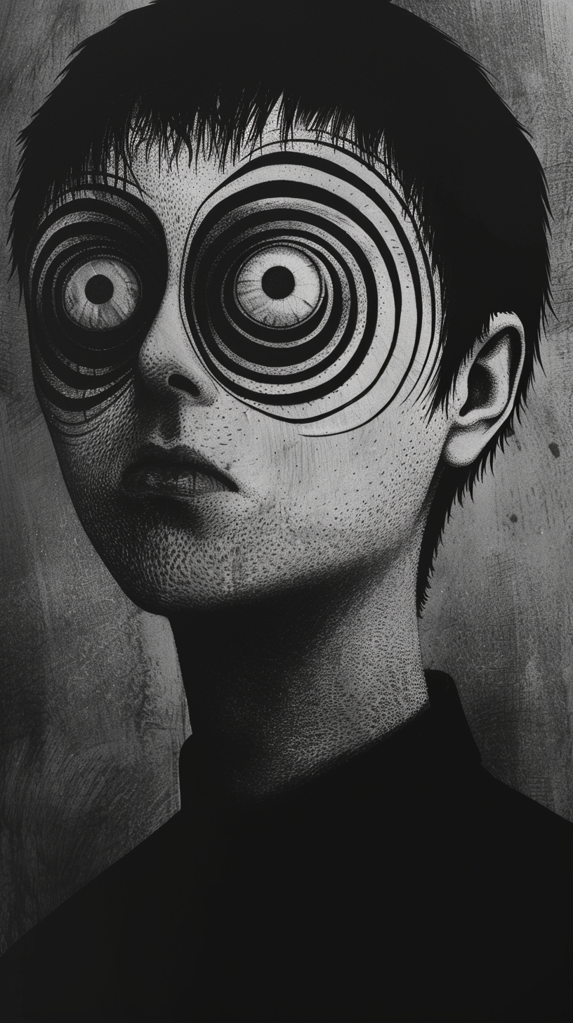 Junji Ito Guy with Spirals