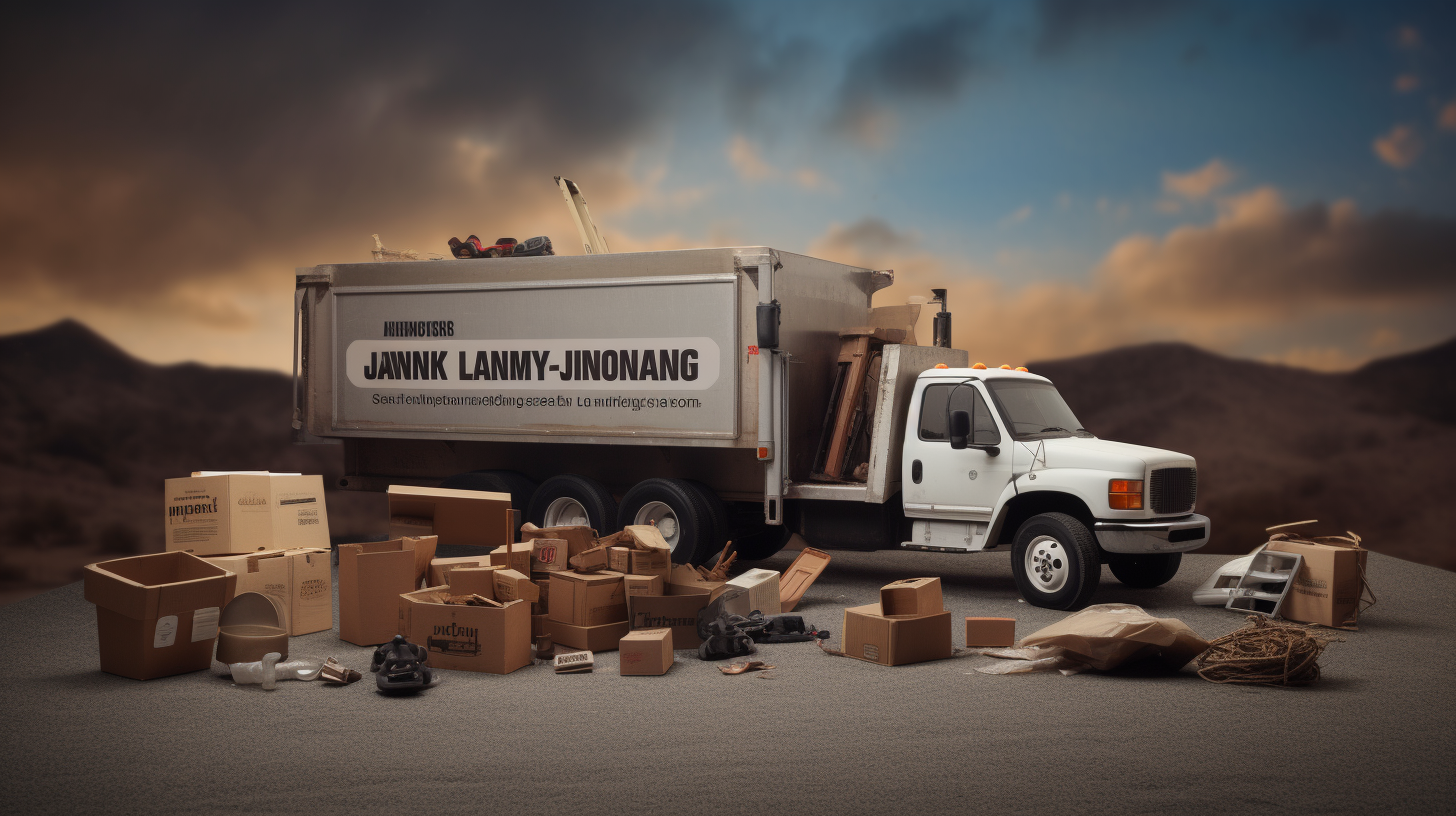 Junk removal company showcasing landfill, recyclable, donation items