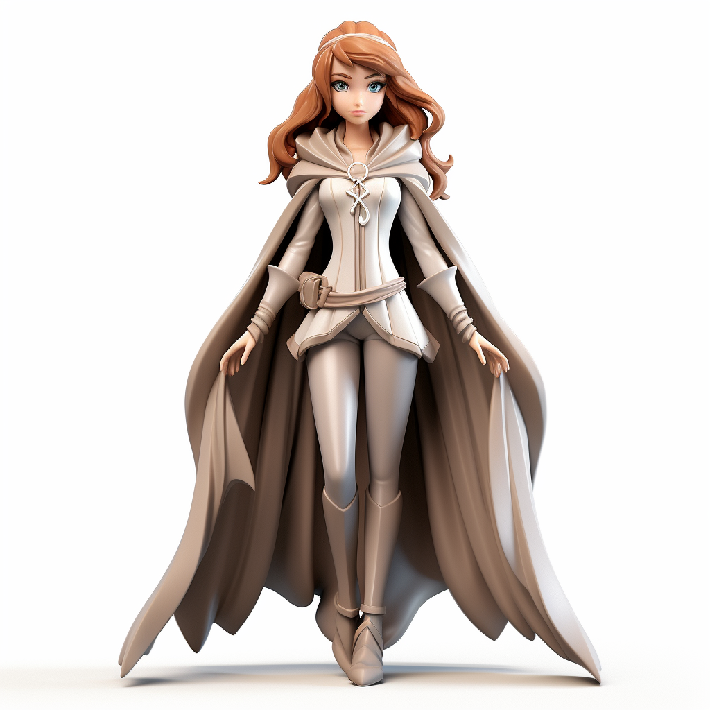 Aspiring hero of justice, front view 3D figur