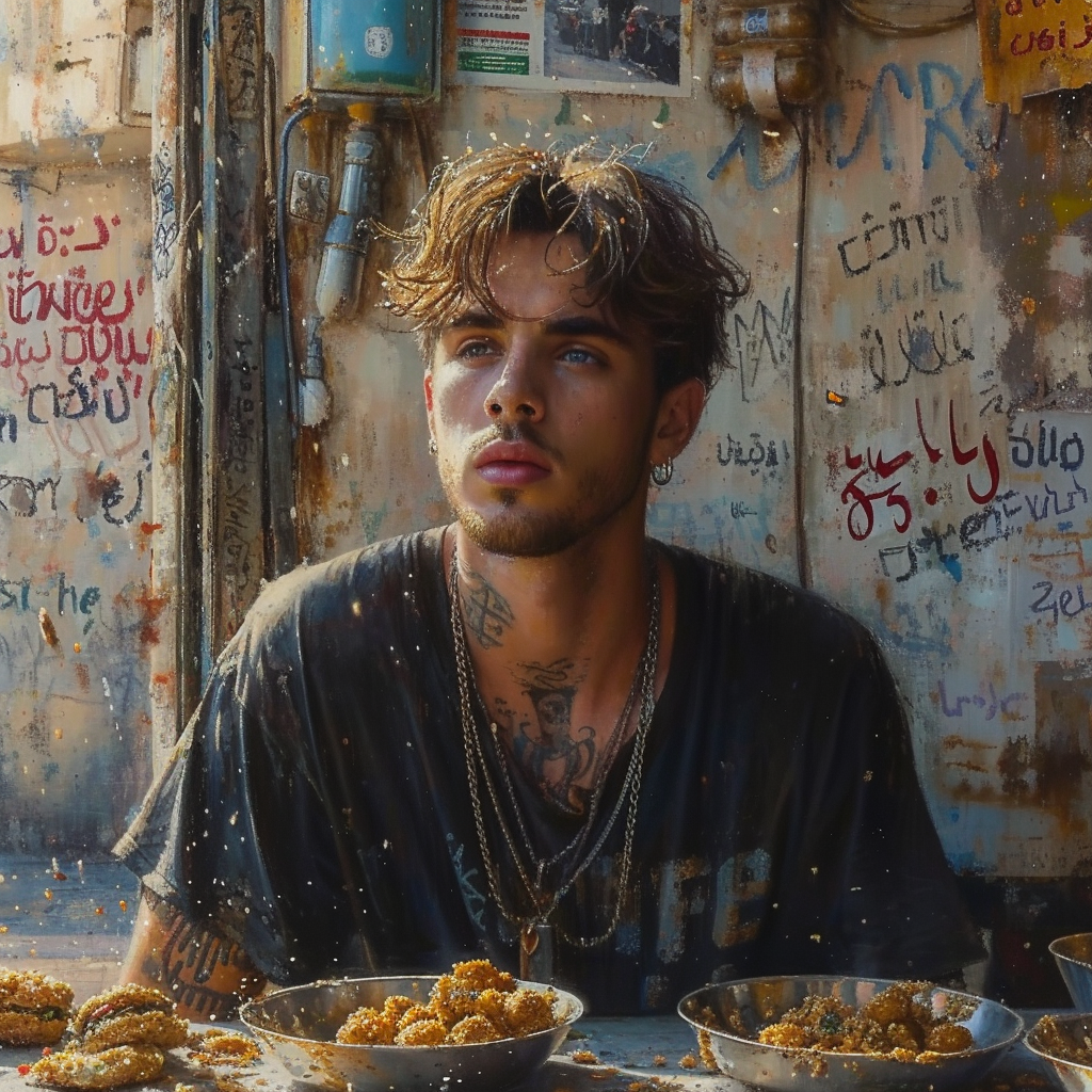 Justin Bieber Eating Falafel in Tel Aviv