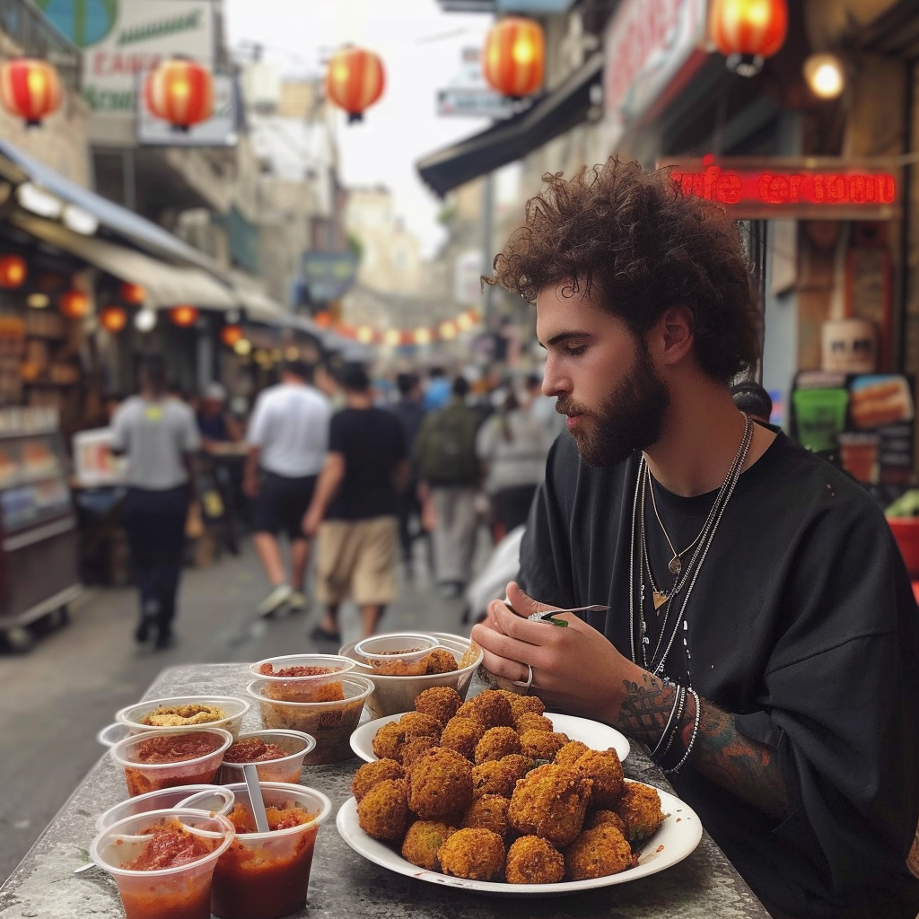 Justin Bieber Falafel Israel