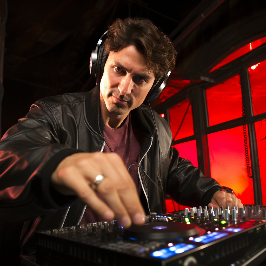 Justin Trudeau as Techno DJ