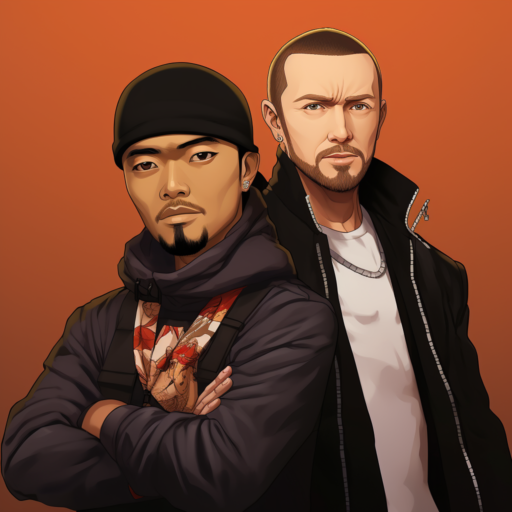 Anime version of Justin Timberlake and Timbaland