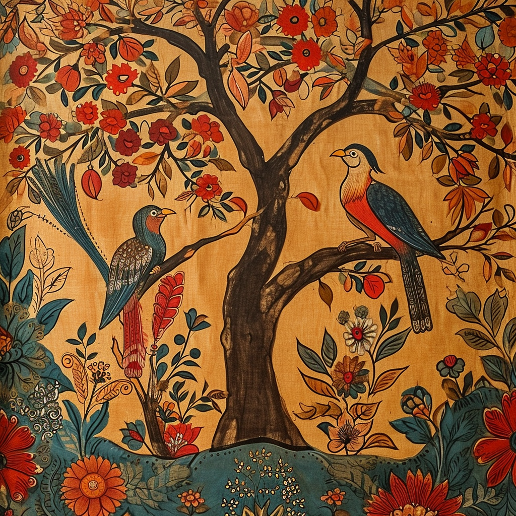 Beautiful Kalamkari Painting Artwork