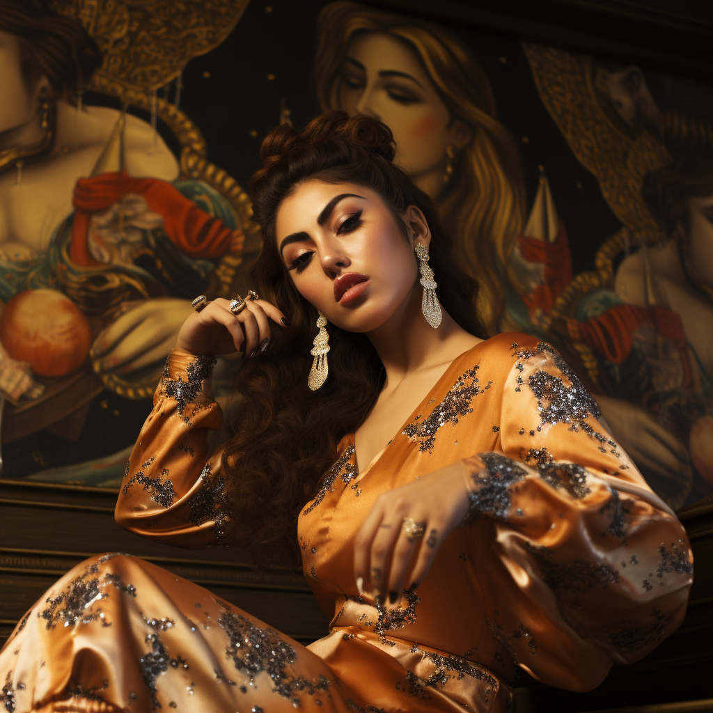 Kali Uchis Renaissance Inspired Portrait