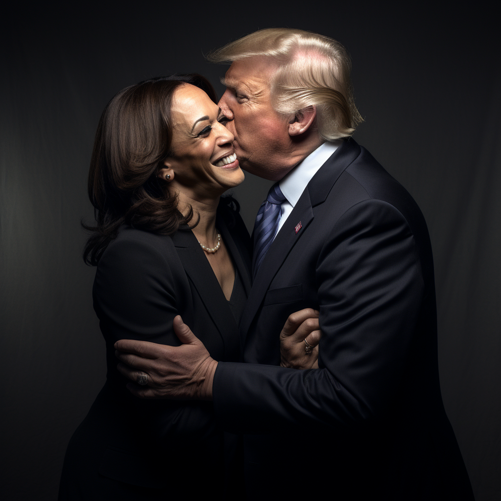 Kamala Harris and Donald Trump Photo Booth Date