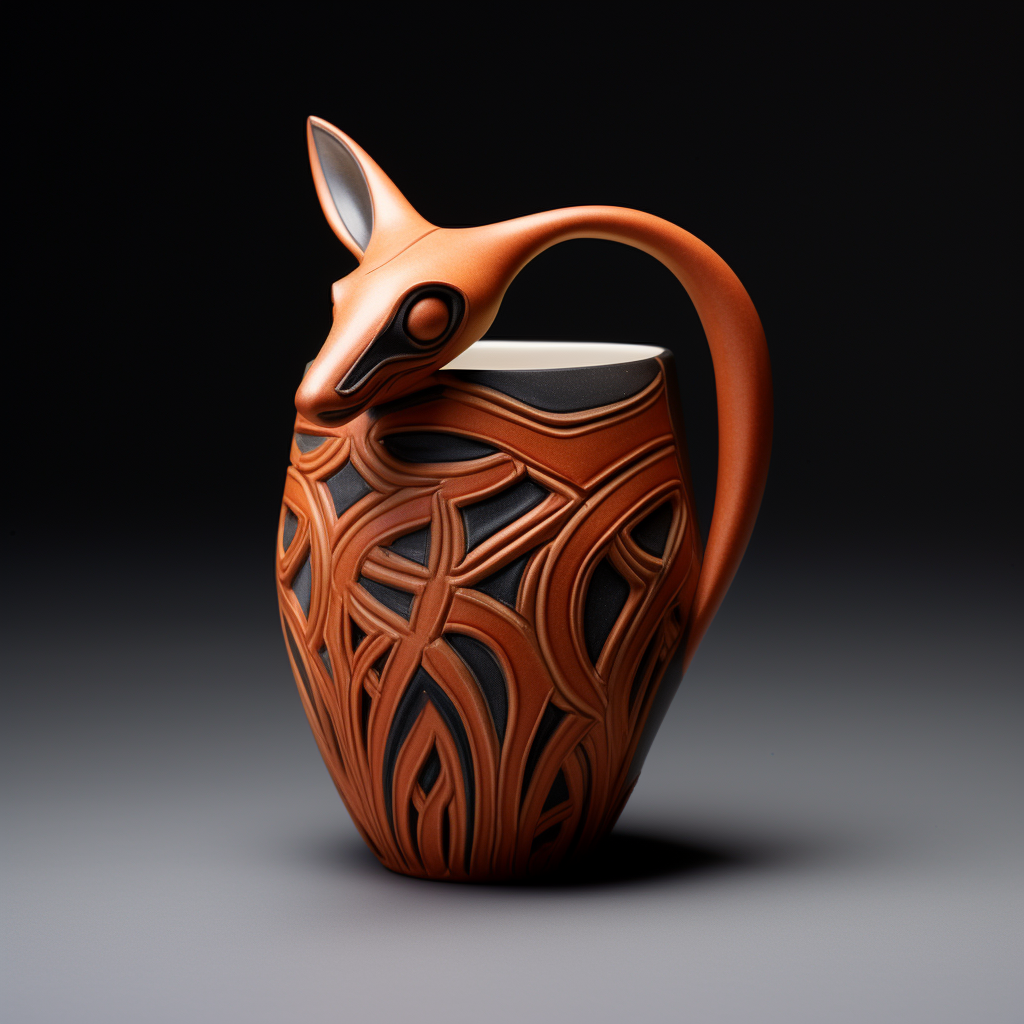 Kangaroo cup in unique shape